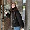 短款撞色棉服女冬季新款小个子时尚加厚棉衣棉袄面包服外套 商品缩略图0
