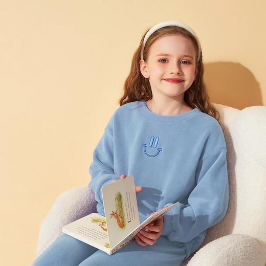 *（预售7-15天发货）2025冬季新品 龙之涵双面奥粒绒家居服套装儿童中大童家居服套装 商品图6