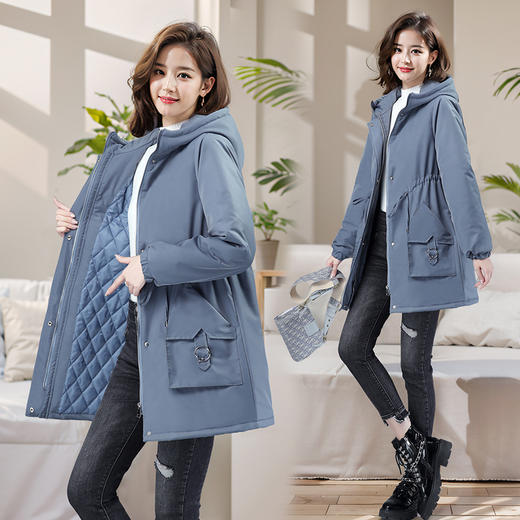 MSYK9603-3秋冬舒适中长款休闲贴身女款气质纯色个性 商品图2