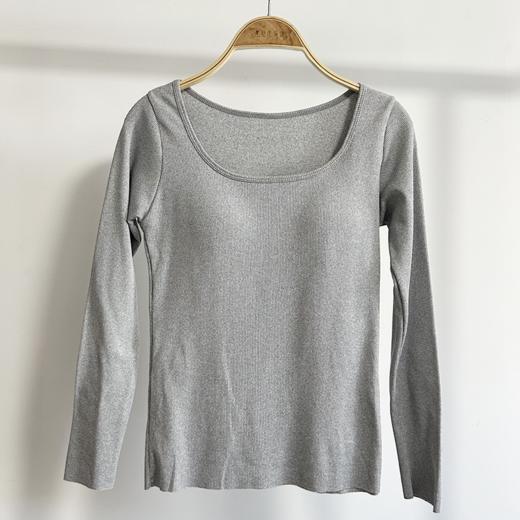 壁虎瑜伽【2511SY453】秋冬加绒一体杯长袖【5天发货】（一体式胸垫） 商品图3