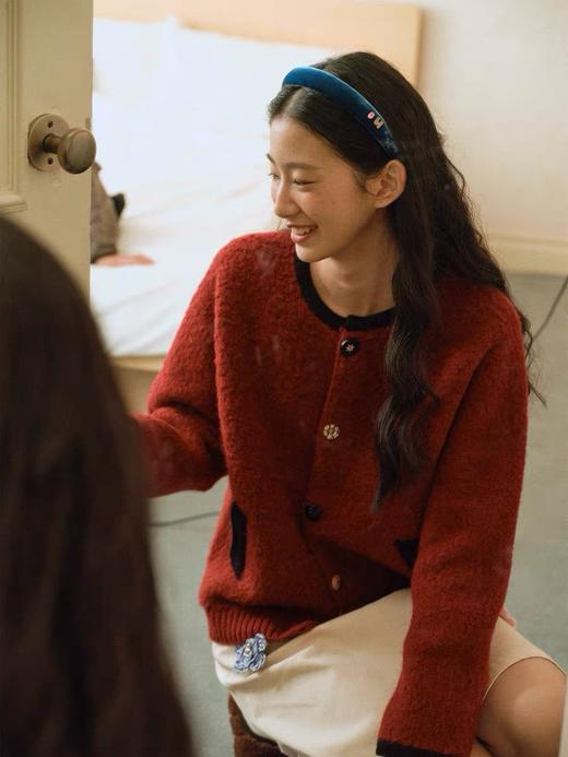 D112535爱心镶嵌水钻银色饰件复古可爱真丝高颅顶发箍 商品图7