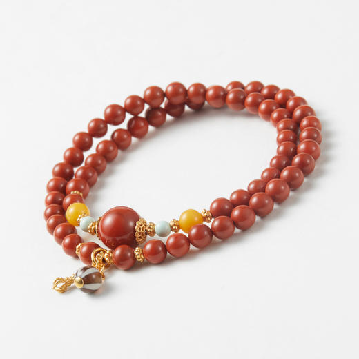 南红蜜蜡双圈手串B款 商品图2