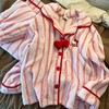 “野S派同款来啦”🔥超软糯法兰绒条纹家居服 暖冬必入🎀秋冬可外穿翻领睡衣 高颜值可爱家居服！轻盈又温暖 商品缩略图3