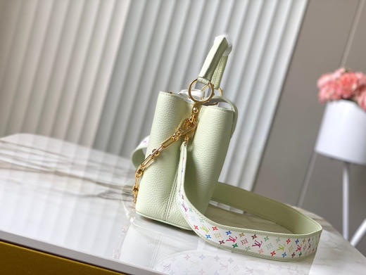 秋冬特惠💰1800 渠道级LV 新品 te级LV 动态芯片 M14101/M48865浅绿三彩限定款 本款 Capucines迷你手袋 商品图1