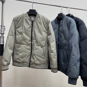 D112569秋冬新款男士棒球领白鸭绒羽绒服夹克外套