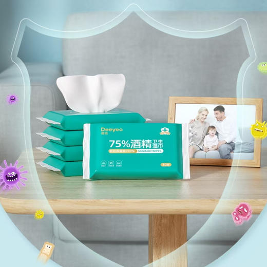 华西20251119-德佑酒精湿巾10片/一包 商品图0