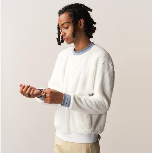 SPEY抓绒服圆领卫衣户外保暖百搭外套男女同款UPPERVOID二普纬度 商品图1