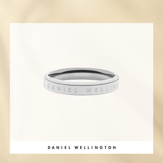 7315030002164 丹尼尔惠灵顿DANIEL WELLINGTON 经典轻奢精致玫瑰金色戒指女情侣指环品牌正品送女朋友礼物（金色单戒 70	） 商品图1
