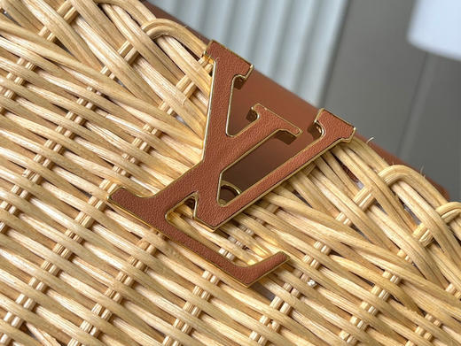 秋冬特惠💰1700 渠道级LV 新品 te级LV 动态芯片 M26025/M48865棕色编织印花竹篮 商品图3
