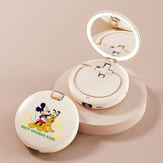 💓所有女生冬天不能错过的💥【迪士尼化妆镜暖手充电宝】🥰暖手、补妆、给手机充电，有这一个就够了❗❗ ✅两档调温，3秒快速发热，持续温暖你的手心 商品图9