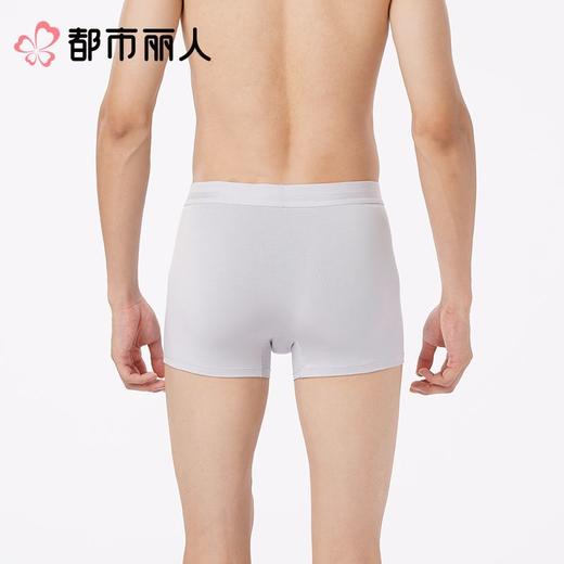 都市丽人男士内裤60S木莱尔平角裤明筋人棉平角FKCC03 商品图2