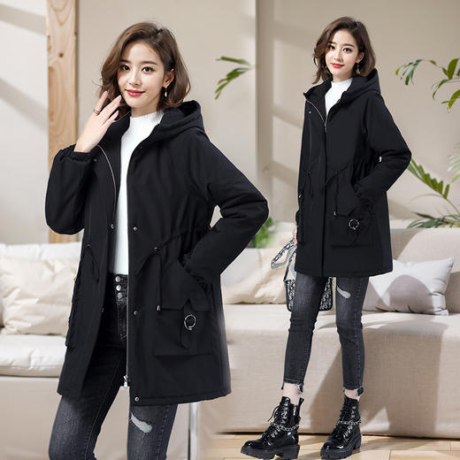 MSYK9603-3秋冬舒适中长款休闲贴身女款气质纯色个性 商品图1