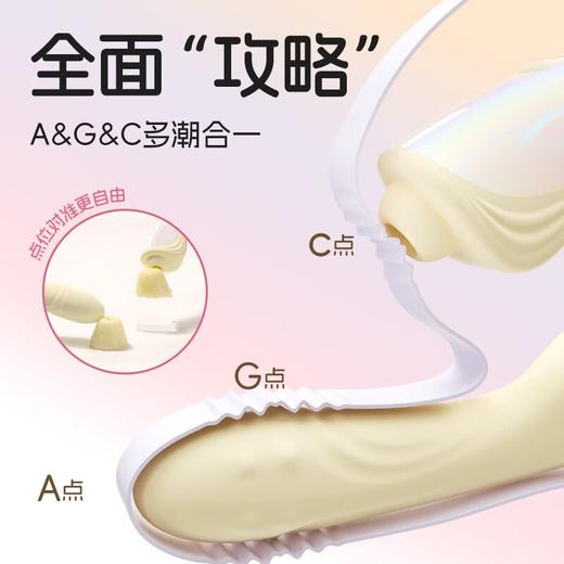 【旗舰款！双排转珠 买1享2】杰士邦 玫瑰分体转珠棒吮吸入体震动棒 商品图3