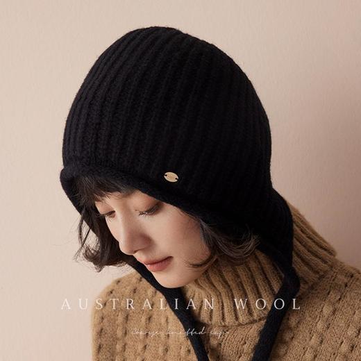 【挪威随性搭~百分百美利奴羊毛】巴拉克拉法帽护耳包头帽针织帽女帽子 商品图2