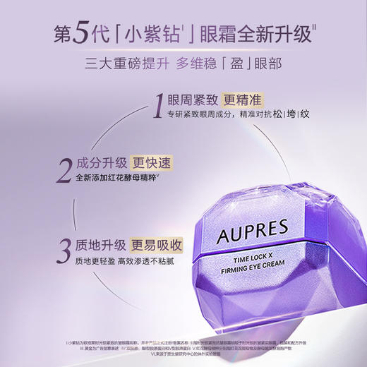 6903966545080 时光锁小紫钻抗皱紧实眼霜淡化细纹礼物送爱人 35g*2 商品图2