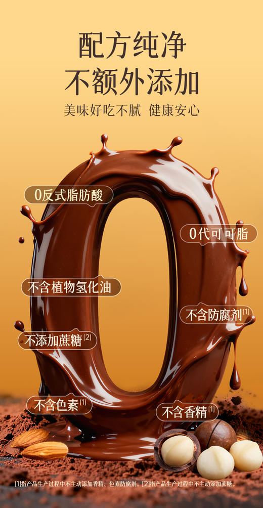 🔥【开普山谷坚果巧克力】一半巴旦木，一半夏威夷，65%的黑巧🎁 严选西非优质可可豆，💖总可可固形物≥65%，醇厚香浓，还原黑巧克力本真风味  商品图2