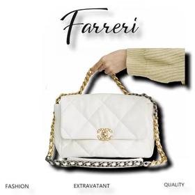 香奶奶 Chanel 19bag 白雪公主 正品皮 中号