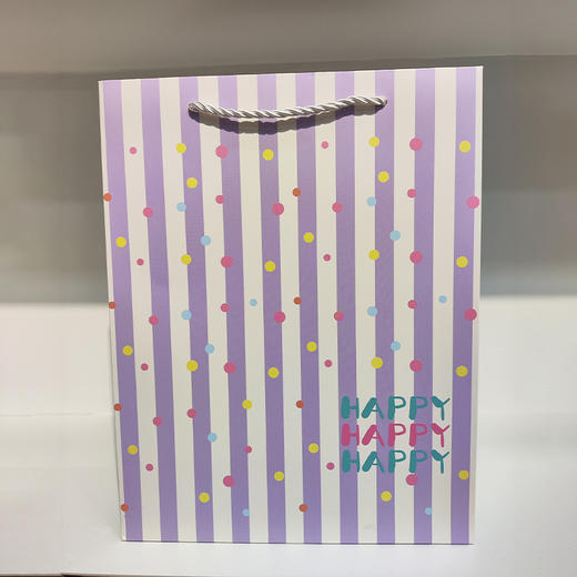 生日礼物条纹元素大号手提礼袋-纪念日百货门店同款167901708 商品图1