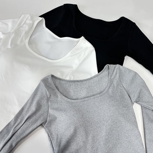 壁虎瑜伽【2511SY453】秋冬加绒一体杯长袖【5天发货】（一体式胸垫） 商品图5