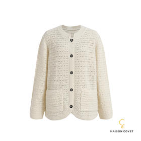 MAISON COVET 纯山羊绒圆领开衫
