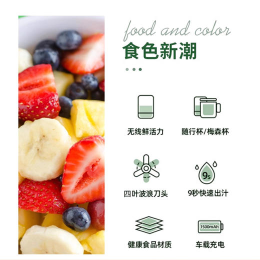 AIYOUTH艾青春便携式果汁机 （双杯）MY-A05 商品图1