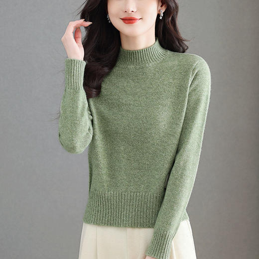 厚款小个子大码女装毛衣，冬季内搭中领上衣CC-MY-1297 商品图3