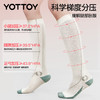 yottoy运动长筒压力袜子女款小腿袜加压专业高筒白色袜防下滑护膝 商品缩略图3
