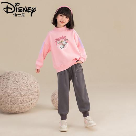 迪士尼女童冬装卫衣加绒新款中大童儿童装冬季衣服女孩打底衫外穿 商品图4