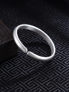 【素心如简】子佩集S999银手工手镯原创设计【55031120】2407