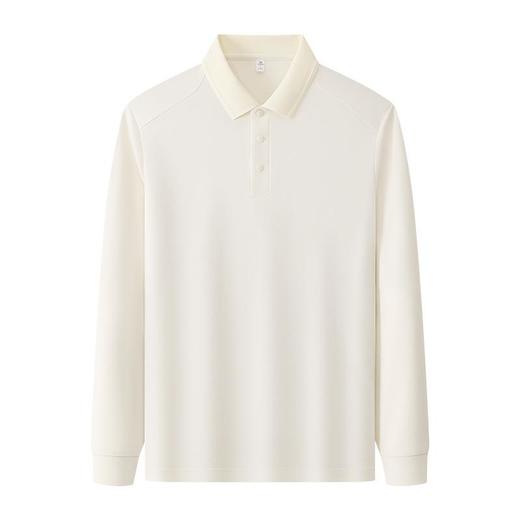 【10A抗菌羊毛桑蚕丝男士翻领长袖POLO衫】秋冬季休闲聚热保暖卫衣男 商品图4