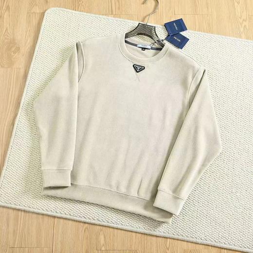 D112518秋冬季三角标logo超厚实双面摇粒绒保暖复古卫衣 商品图4