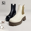 BAKERLOO 女鞋圆头厚底舒适切尔西女靴JY227 商品缩略图1