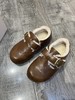 D112507内增高皮U毛一体加绒勃肯鞋女冬季新款复古乐福鞋 商品缩略图5