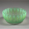 独角鹿西洋古董1931年法国出品「Perruches鹦鹉」款绿色欧泊水晶碗 商品缩略图0