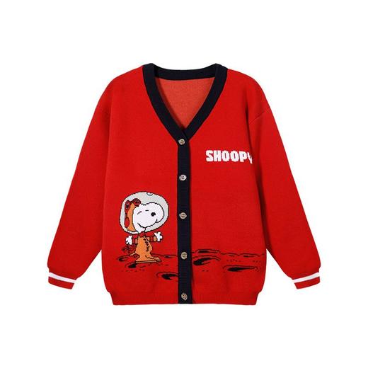 史努比童装男童秋装2021新款洋气儿童针织开衫外套秋冬毛衣外穿潮 商品图6