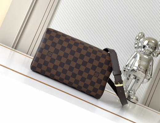 秋冬特惠💰1220 渠道级LV【全钢五金 MB163c01变码芯片】te级LV 全套包装 M41368咖啡格 商品图3