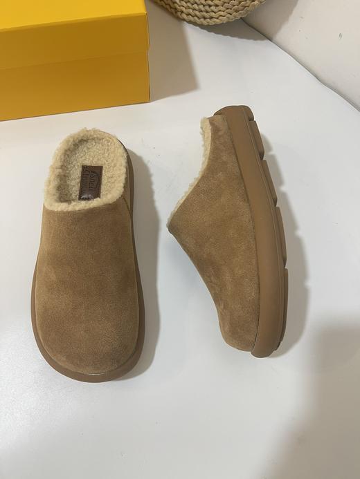 D112509包头内增高勃肯毛毛拖鞋女乐福鞋棉鞋 商品图7