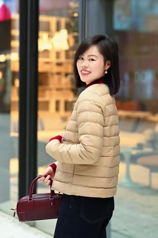 【冬季女装 】（预售3-8天发货）叠穿内搭外穿95白鹅绒服圆领轻薄羽绒服内胆女短款外套秋 商品图7