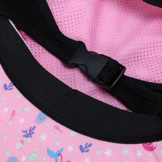 4595652  迪卡侬DECATHLON  遮阳防晒 女小大童款轻便透气卡通人鱼印图沙滩冲浪运动圆帽【8-12岁】 商品图3