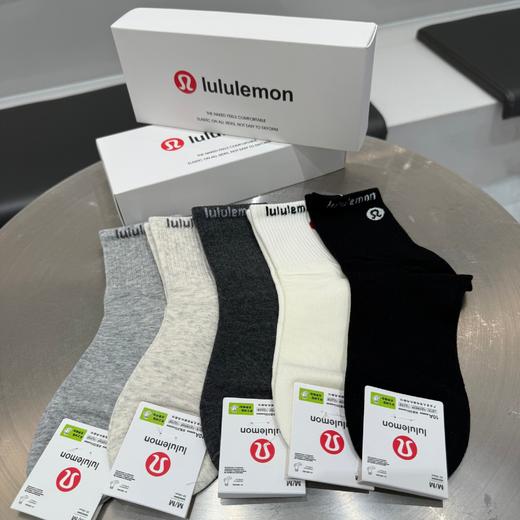 礼盒装，lulu长袜潮袜时尚百搭🔥新款四季新款中筒纯棉袜子 商品图2