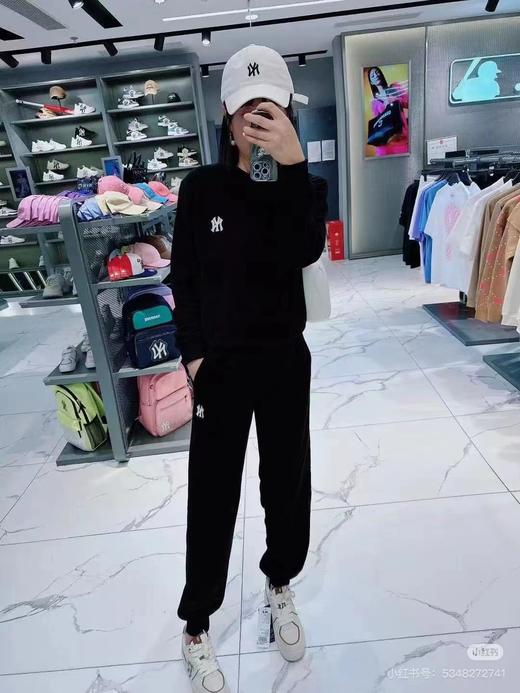 D112545万针刺绣LOGO纯色圆领加绒加厚卫衣 商品图12