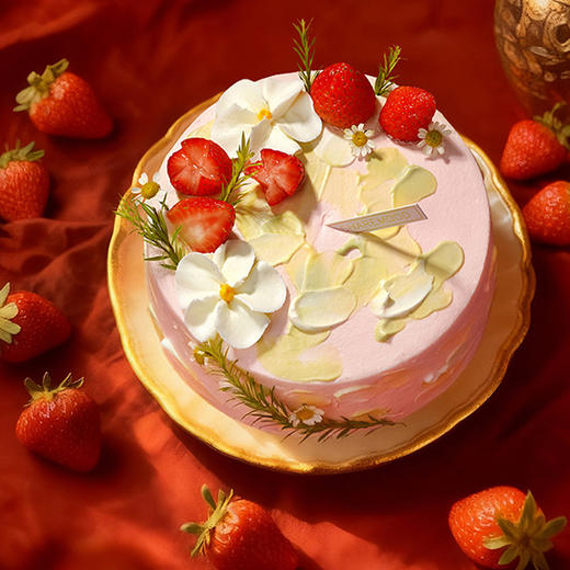 【印象玫瑰】玫瑰草莓希腊酸奶 | 旋木烘焙 商品图1