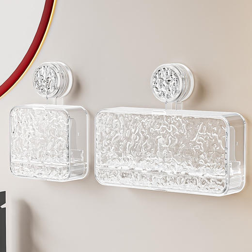 【巨好用的一款肥皂收纳盒】巨贵的肥皂再也不那么容易被泡烂了 吸盘肥皂盒壁挂式免打孔香皂盒子2025新款卫生间肥皂沥水盒置物架 商品图3