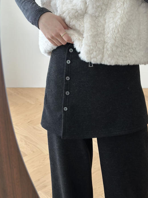 超时髦Acme一裤两穿双重显瘦可拆卸屁帘直筒裤 商品图13