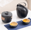 【陶瓷旅行茶具】便携式旅行茶具小套装户外泡茶包陶瓷杯携带式茶具车载露营用 商品缩略图0