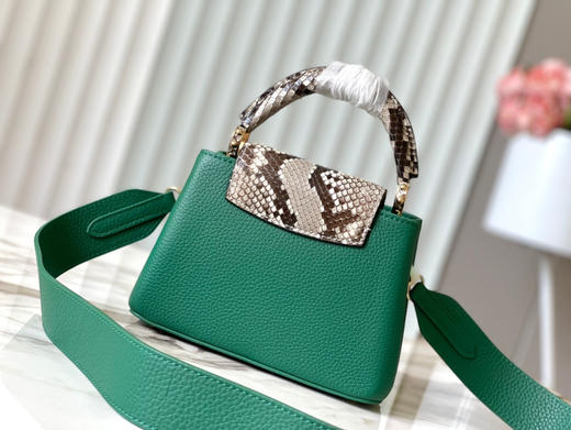 秋冬特惠💰1600 渠道级LV te级LV 全套包装 N80931/M48865翡翠绿 本款 Capucines 迷你号手袋 商品图2