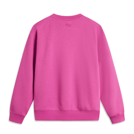 李宁女子新款皮克斯草莓熊联名加绒保暖宽松卫衣 AWDU432 商品图1