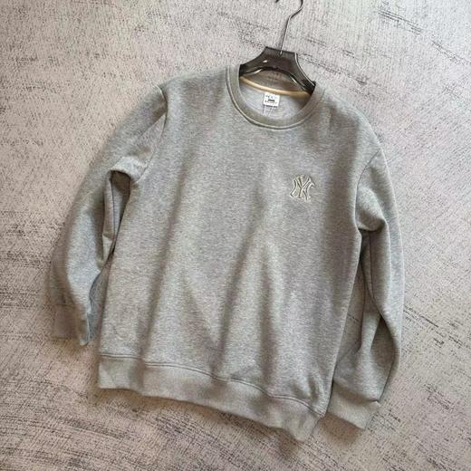 D112545万针刺绣LOGO纯色圆领加绒加厚卫衣 商品图7