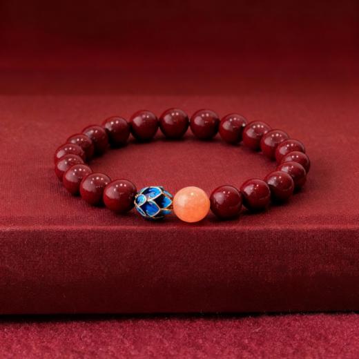 热卖！顺吉发！灵珠 朱砂手串 颗颗饱满 手感细腻光滑 多款可选 商品图6