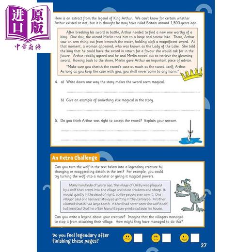 预售 【中商原版】英国原版CGP 小学五年级 英语数学活动手册套装7册 Year 5 Activity Book Bundle 商品图3